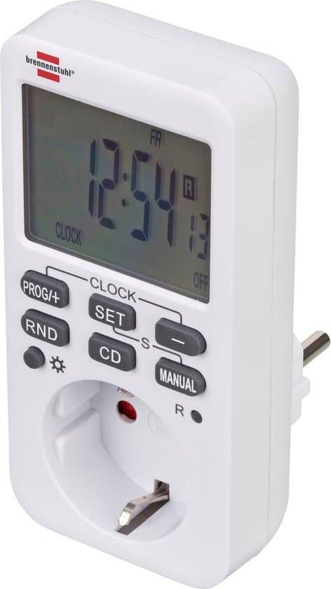 Brennenstuhl Comfort-Line Digitale weektijdschakelaar,, Doe-het-zelf en Verbouw, Elektra en Kabels, Zo goed als nieuw, Ophalen of Verzenden