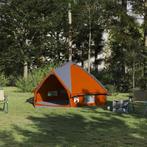 vidaXL Teepee Tent met dak Grijs en Oranje 490 x 410 x 210, Caravans en Kamperen, Tenten, Verzenden, Nieuw