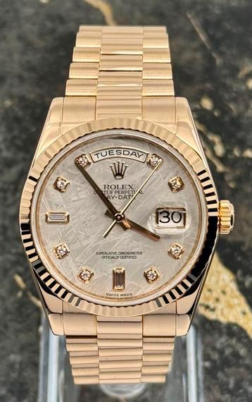 Rolex Day-Date 36 - Meteorite Diamond Dial - 118235 beschikbaar voor biedingen
