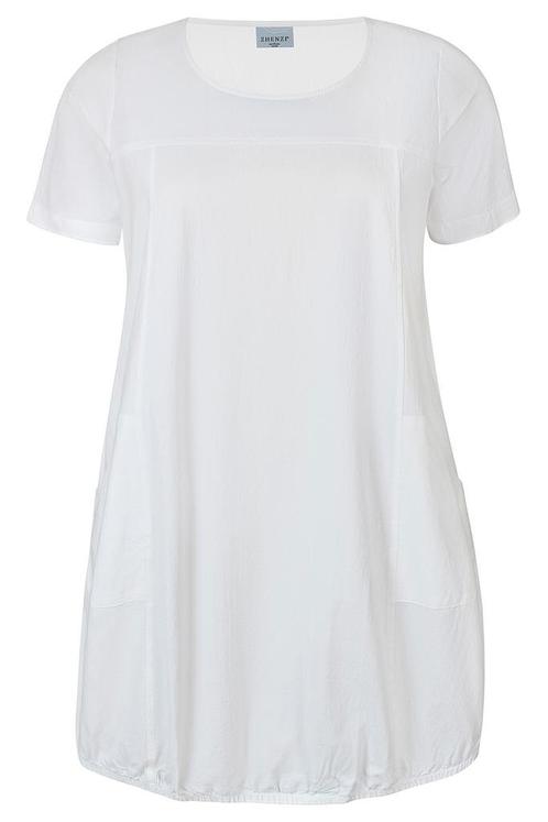 ZHENZI jurk katoen korte mouw Maat:, Kleding | Dames, Jurken, Overige kleuren, Nieuw, Verzenden