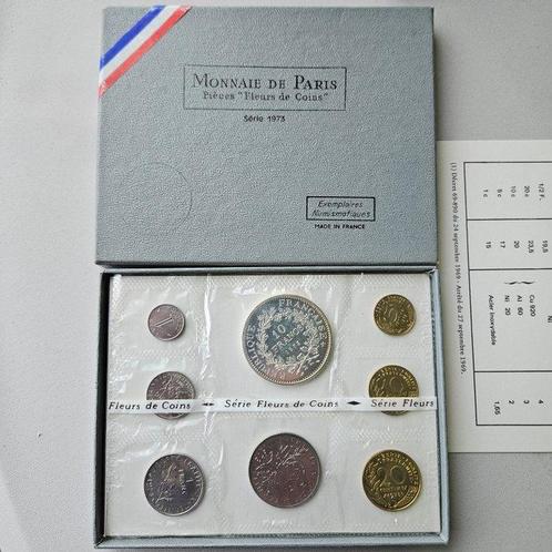 Frankrijk. Year Set (FDC) 1973 (8 munten) (Zonder, Postzegels en Munten, Munten | Europa | Euromunten