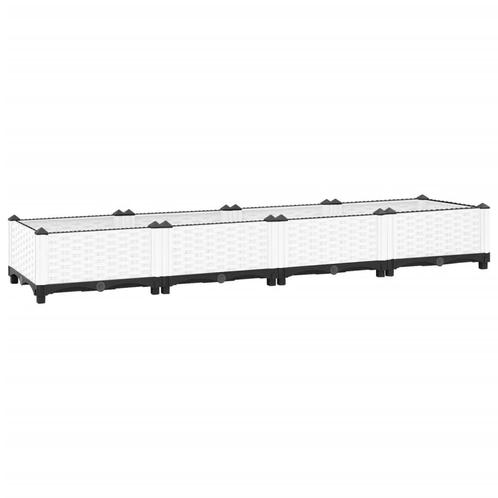 vidaXL Plantenbak verhoogd 160x40x23 cm polypropeen, Tuin en Terras, Bloembakken en Plantenbakken, 100 cm of meer, Nieuw, Kunststof