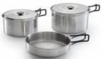 Campingaz Camping Kit Roestvrijstalen pannenset (Koken), Ophalen of Verzenden, Nieuw