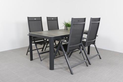 Hartman Napoli/Queens 160 cm. tuinset - 5-delig verstelbaar, Tuin en Terras, Tuinsets en Loungesets, Tuinset, Nieuw, Overige materialen