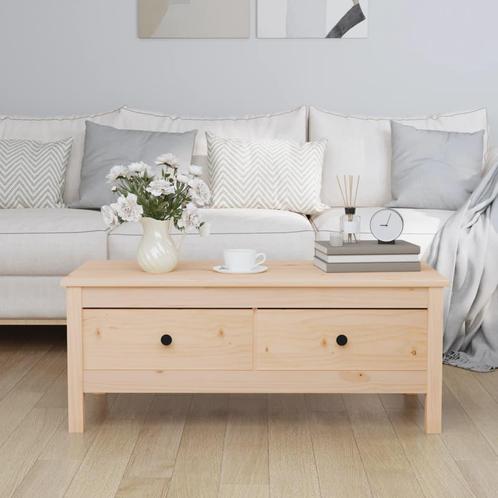 vidaXL Salontafel 100x50x40 cm massief grenenhout, Huis en Inrichting, Tafels | Salontafels, 100 tot 150 cm, Nieuw, Grenenhout