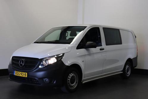 Zakelijke Lease |  Mercedes-Benz Vito 111 CDI Lang Dubbele C, Auto's, Mercedes-Benz, Dealer onderhouden, Lease, Zwart, Handgeschakeld