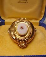 Zonder minimumprijs - Broche - 12 kt. Geel goud, Zilver -