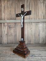 Crucifix - - 1940-1950 - Zilveren Corpus Christi, Antiek en Kunst, Antiek | Goud en Zilver