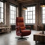 Leren relaxfauteuil met hartbalans Core - Massif Rubino, Bohemian, Industrieel, Modern, Scandinavisch, Nieuw, Ophalen of Verzenden