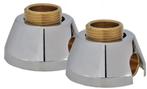 opbouw muurplaat 1/2x12 chr.rozet, Doe-het-zelf en Verbouw, Sanitair, Ophalen of Verzenden, Nieuw