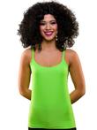 Neon groen topje 80's (Feestkleding dames, Verkleedkleding)