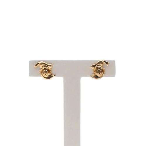 Gouden Disney oorstekers (oorbellen, geelgoud) (oorbellen), Sieraden, Tassen en Uiterlijk, Oorbellen, Overige kleuren, Gebruikt