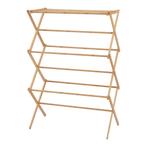 [en.casa] Droogrek Grinau inklapbaar 128x72x44 cm bamboe, Verzenden, Nieuw