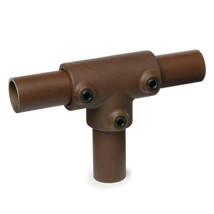 Lang T-Stuk - Vintage Brown (Ø 33.7) | Bezorgen en afhalen |, Doe-het-zelf en Verbouw, IJzerwaren en Bevestigingsmiddelen, Ophalen of Verzenden