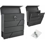 Brievenbus Wand Hangend - Maxozo Brinky - Postbus Mailbox -, Tuin en Terras, Brievenbussen, Ophalen of Verzenden, Nieuw, Rvs