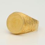Ring - 18 karaat Geel goud - Muntring, Nieuw