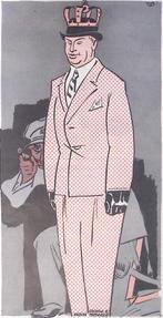 Spotprent over monarchistische staatsgreep in Griekenland, Antiek en Kunst, Verzenden