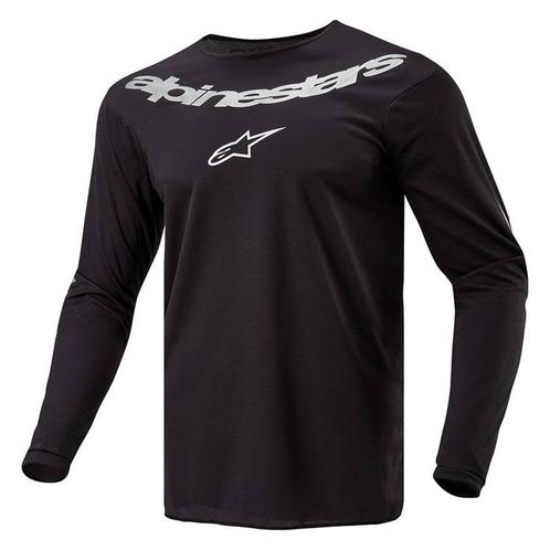 Alpinestars Fluid Graphite Jersey Zwart Zilver, Motoren, Kleding | Motorkleding, Heren, Nieuw met kaartje, Overige typen, Verzenden