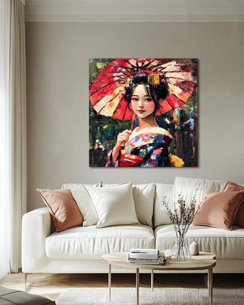Michael Mey - The Geisha, Antiek en Kunst, Kunst | Schilderijen | Modern