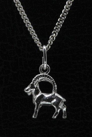 Zilveren Sterrenbeeld Steenbok ketting hanger - klein, Sieraden, Tassen en Uiterlijk, Kettinghangers, Verzenden