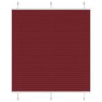 vidaXL Plissé rolgordijn 120x100cm stofbreedte 119,4cm, Verzenden, Nieuw, Rood