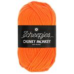 Scheepjes Chunky Monkey - 1256 neon orange - Acryl Garen, Hobby en Vrije tijd, Breien en Haken, Ophalen of Verzenden, Nieuw