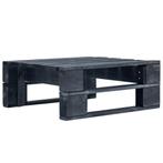 vidaXL Tuinhocker pallet hout zwart, Tuin en Terras, Tuinsets en Loungesets, Verzenden, Nieuw