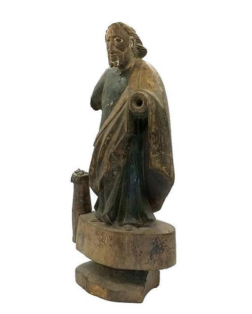 sculptuur, Santo Figure - St Paul - Filipino Colonial - 34, Antiek en Kunst, Kunst | Niet-Westerse kunst