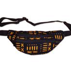 Afrikaanse print heuptasje / Fanny pack - Zwart / gele bogol, Sieraden, Tassen en Uiterlijk, Tassen | Damestassen, Ophalen of Verzenden