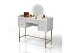 Veiling - Kaptafel Samira - Incl. Spiegel en LED - Wit, Huis en Inrichting, Nieuw