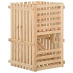 vidaXL Aardappelkist 50x50x80 cm massief grenenhout, Huis en Inrichting, Woonaccessoires | Kisten, Verzenden, Nieuw