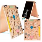 Ikonka Dubbelzijdig Houten Krijt Manipulatiebord –, Ophalen of Verzenden, Nieuw