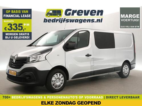 Renault Trafic 1.6 dCi L2H1 Marge DC 5 Pers Navi PDC €335pm, Auto's, Bestelauto's, Handgeschakeld, Diesel, Zilver of Grijs, Renault