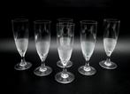 Moser & Söhne - Champagne fluitje (6) - KONINKLIJK - Kristal, Antiek en Kunst, Antiek | Meubels | Tafels