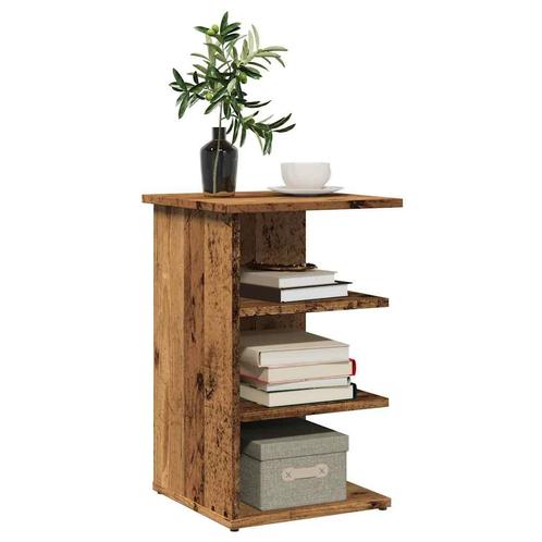 vidaXL Dressoir 35x35x55 cm bewerkt hout oud houtkleurig, Huis en Inrichting, Kasten | Dressoirs, Nieuw, Overige houtsoorten, Verzenden