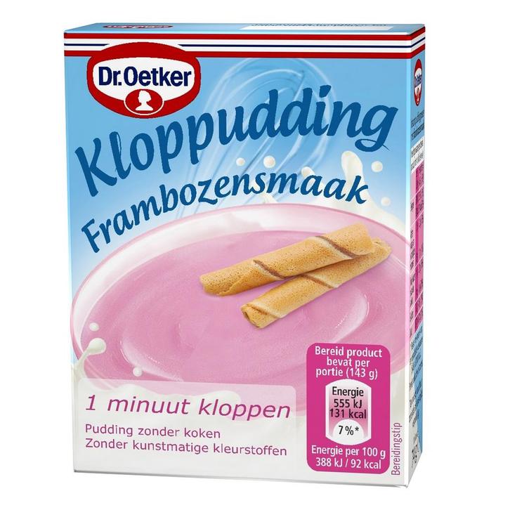Dr. Oetker Kloppudding Framboos 74g, Hobby en Vrije tijd, Taarten en Cupcakes maken, Nieuw, Verzenden