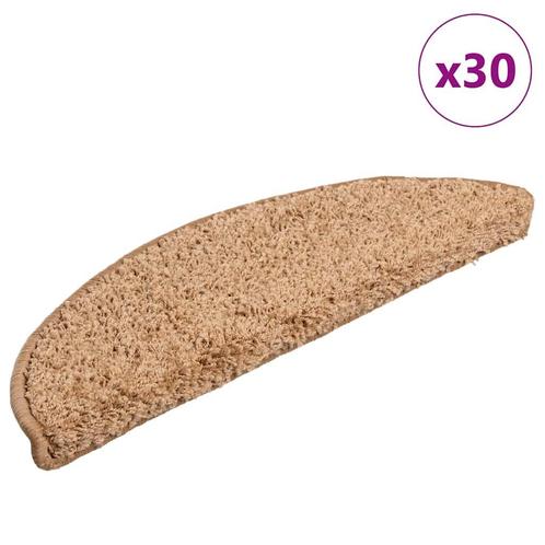 vidaXL Trapmatten 56x17x3 30 st beige, Doe-het-zelf en Verbouw, Ladders en Trappen, Nieuw, Verzenden