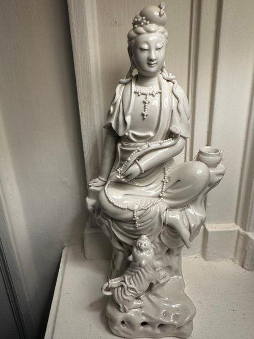 Guanyin en Porcelaine Blanche de Chine Dehua - Porselein -, Antiek en Kunst, Antiek | Overige Antiek