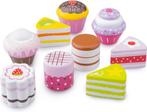 New Classic Toys - Houten Speelgoed Gebakjes Set - Taartjes, Ophalen of Verzenden, Zo goed als nieuw