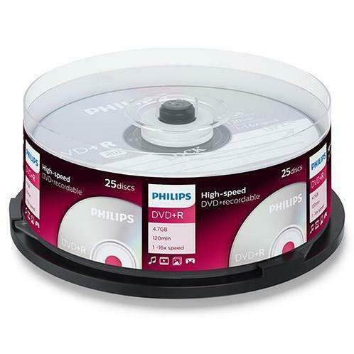 Philips | DVD+R | 4.7 GB | 25 Stuks, Computers en Software, Beschrijfbare discs, Nieuw, Verzenden