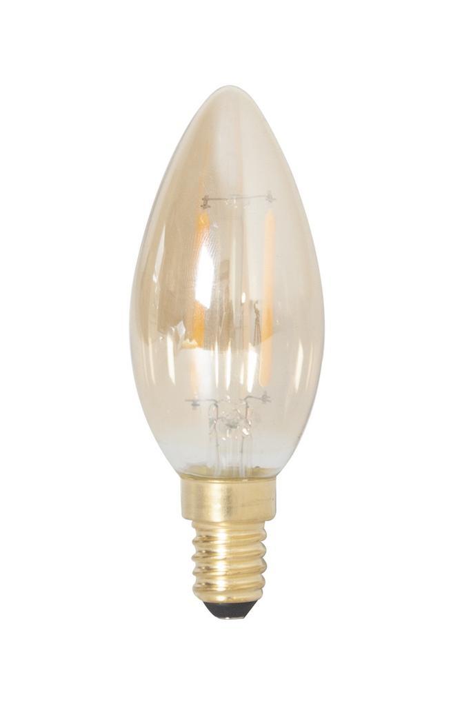 Calex LED Kaarslamp E14 2W 136lm 2100K Goud Niet-Dimbaar, Huis en Inrichting, Lampen | Overige, Nieuw, Ophalen of Verzenden