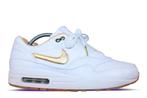 Nike Air Max 1 FB Woven White Gold • 41, Ophalen of Verzenden, Nieuw, Nike, Sneakers of Gympen
