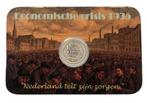 Nederland. Wilhelmina. Dubbeltje 1935 Coincard Economische