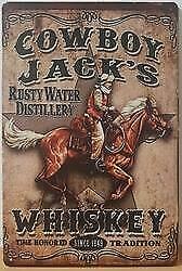 Cowboy jack's wiskey reclamebord, Verzamelen, Merken en Reclamevoorwerpen, Nieuw, Verzenden