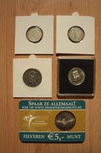 Nederland. 25 Cents, 1/2, 1 Gulden, 5 Euro 1912/2004, 5, Postzegels en Munten, Munten | Nederland