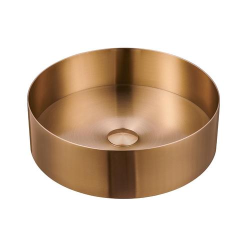 Waskom Felipo 40x40x12cm Copper inclusief afvoerplug, Doe-het-zelf en Verbouw, Sanitair, Verzenden