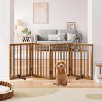 Hondenhek - Veiligheidshek -  188x60 cm - Bruin - Semiocthom, Verzenden, Zo goed als nieuw