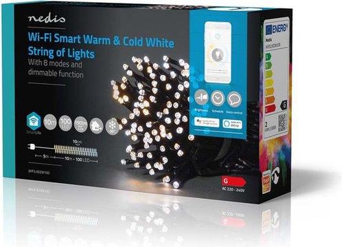 Nedis SmartLife-kerstverlichting - Koord - Wi-Fi - Warm tot, Diversen, Kerst, Zo goed als nieuw, Ophalen of Verzenden