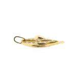 Gouden panter hanger met zirconia (sieraad, kettinghanger), Ophalen of Verzenden, Gebruikt, Goud, Overige merken