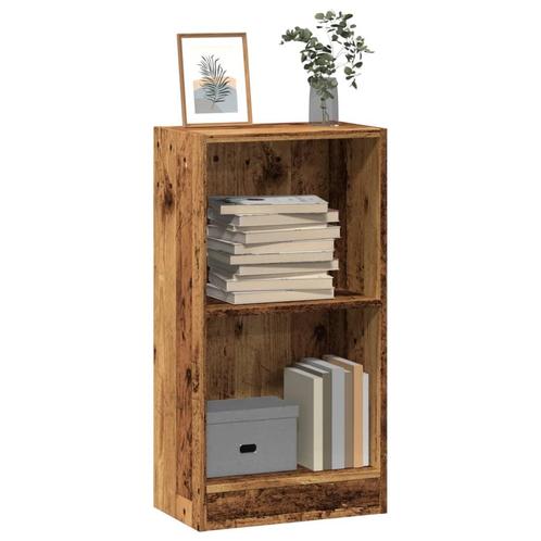 vidaXL Boekenkast 40x24x76 cm bewerkt hout oud houtkleurig, Huis en Inrichting, Kasten | Boekenkasten, Nieuw, Overige houtsoorten